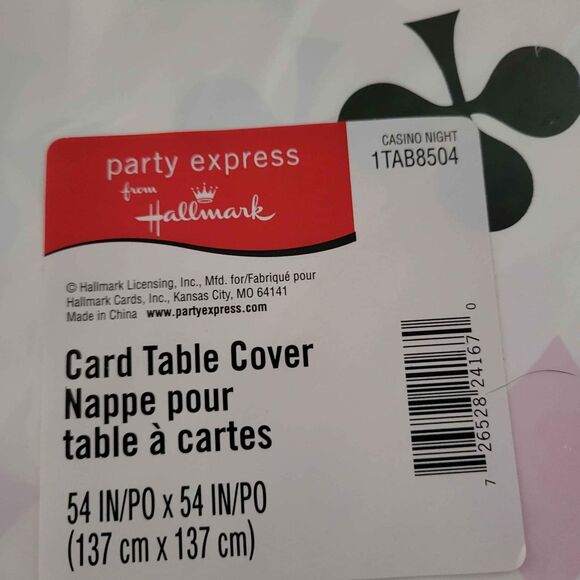 3 NIP Hallmark Casino Card Table Covers - Picture 3 of 3